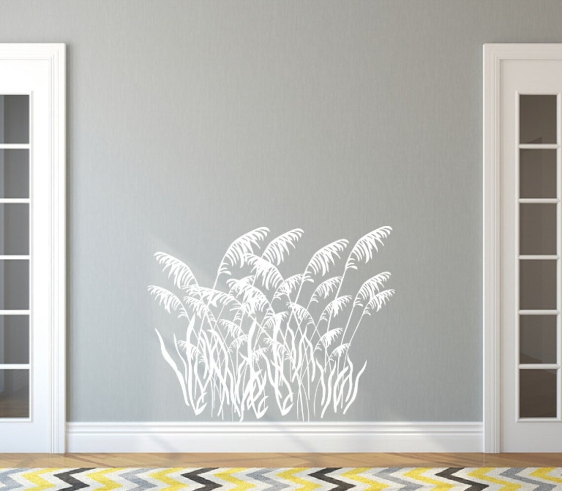 Sea Oats Vinyl Wall Decal Sea Grass Beach Decor Etsy
