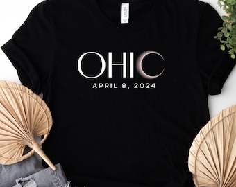 Ohio Solar Eclipse 2024 Path Of Totality Twice In A Lifetime T Shirt, April 8 2024, Eclipse Souvenir Gift, 23045