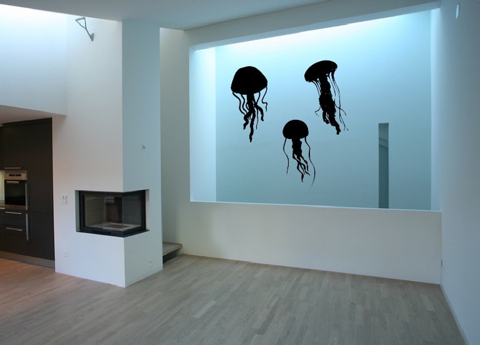 Jellyfish Decals Vinyl Wall Decals Jellyfish Silhouette Etsy