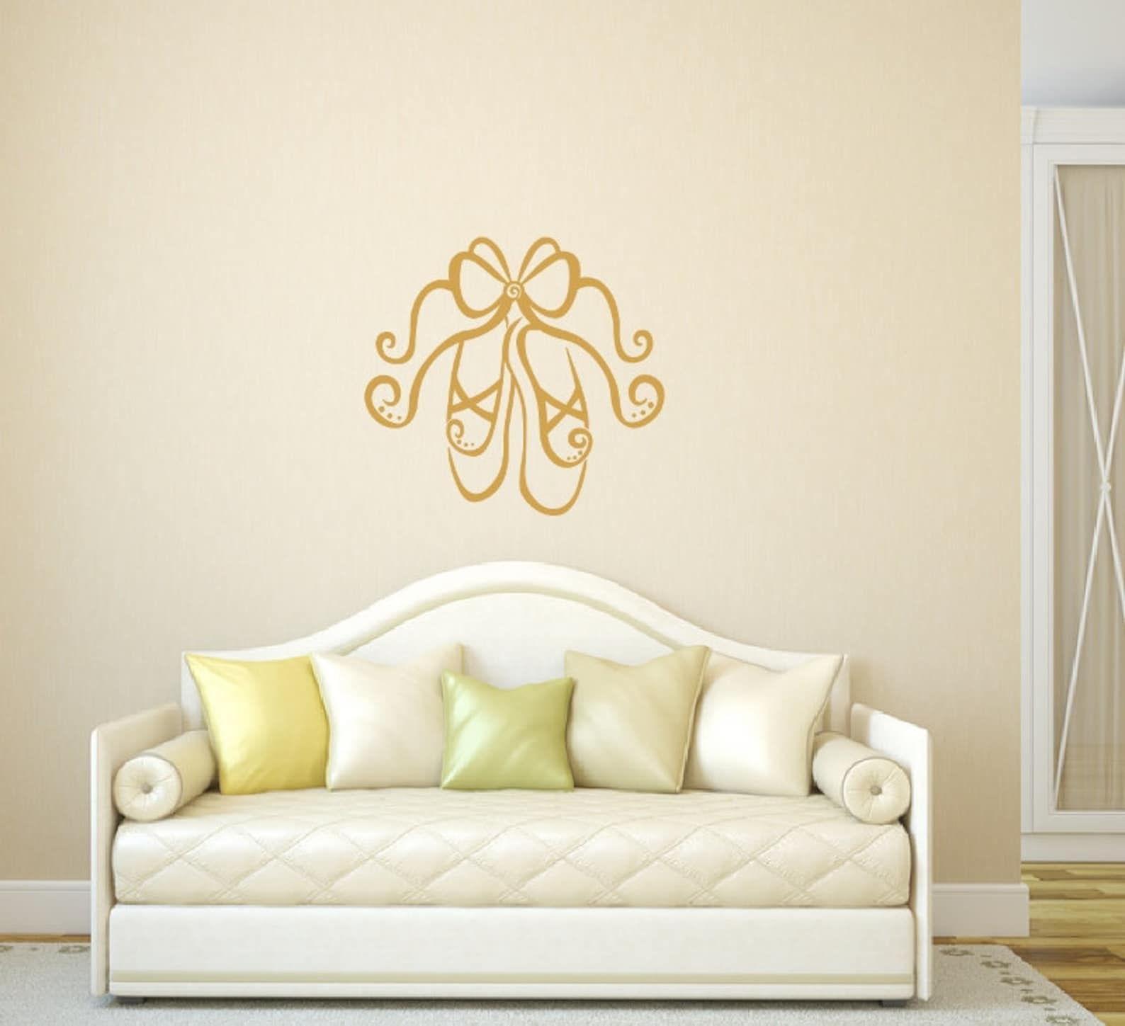 wall decal ballet slippers vinyl wall decal 22294