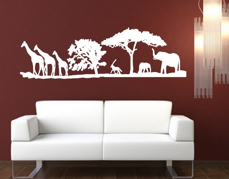 Animal Decal African Decal Vinyl Wall Decal African Etsy