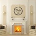 Wedding Wall Decal Last Name Established Date Laurel Wreath Vinyl Decal 22529