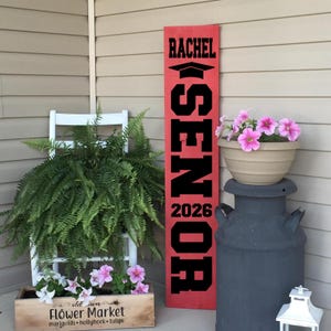 Senior 2026 Porch Sign | Class of 2026 | Custom Graduation Name Sign | Front Porch Decor | 22933