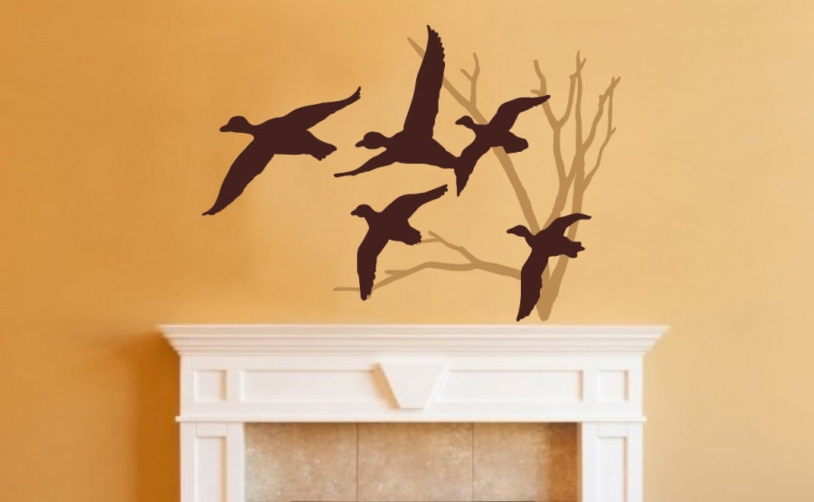 Ducks Wall Decal Vinyl Wall Decals Ducks in Flight Bare Etsy