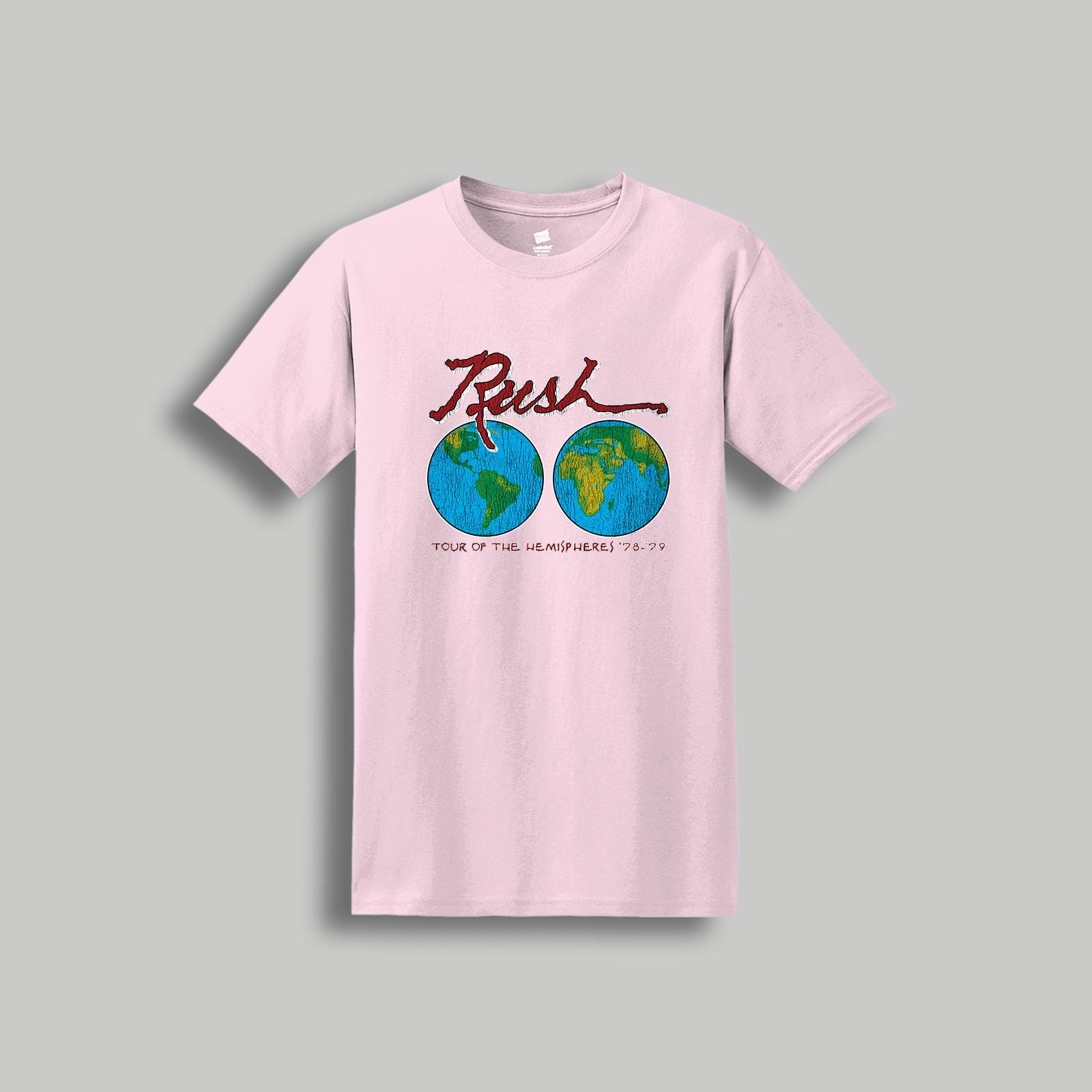 Hemispheres Tour Vintage Graphic T-shirt - Rush Tribute 70's Band