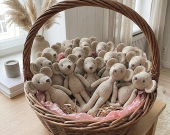 Crochet Mouse Pattern PDF | Amigurumi Toy 6.7 Inches