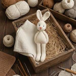 Häkelanleitung PDF | Amigurumi Kaninchen Spielzeug | Vintage Erbstück Puppe