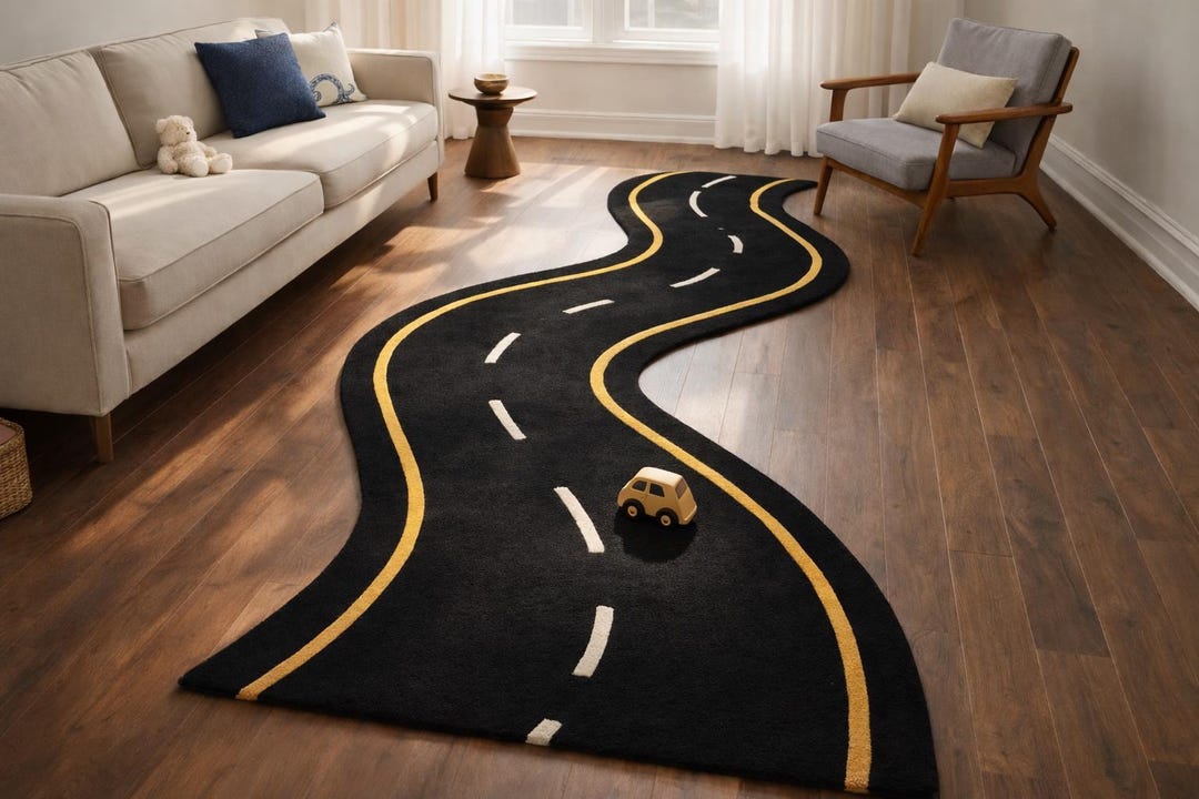 Handmade Wool Road Rug – Kids Playroom Carpet - Etsy