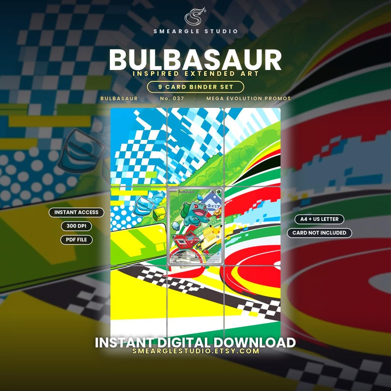 Bulbasaur 37 Extended Binder Art Display (Digital Download) image 1