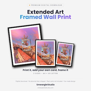 Talonflame 91/88 Extended Art - Pokemon Framed Wall Print | Printable Digital Download Poster image 1