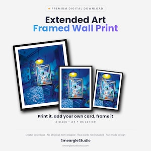 Eiscue 205 Extended Art - Ingelijste Pokémon-muurposter | Printbare digitale downloadposter afbeelding 1