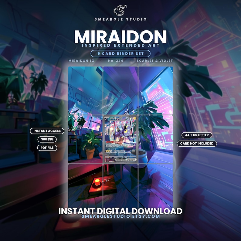 Miraidon ex 244/198 Extended Binder Art Display (Digital Download) image 1