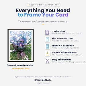 Puede incluir: Una gu&iacute;a de descarga digital titulada Everything You Need to Frame Your Card, que muestra una carta coleccionable Gengar V en un marco de arte extendido. Incluye 3 tama&ntilde;os de impresi&oacute;n, medidas de 63x88 mm, formatos A4 y gu&iacute;as de corte.