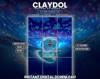 Claydol 92/86 Extended Binder Art Display (Digital Download)