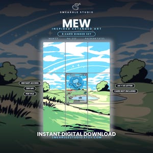 Mew ex 232/91 Extended Binder Art Display (Digital Download)