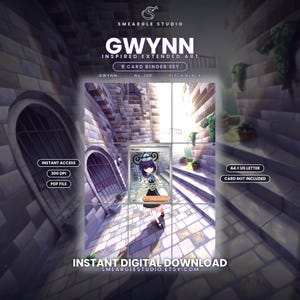 Gwynn 109 Extended Binder Art Display (Digital Download)
