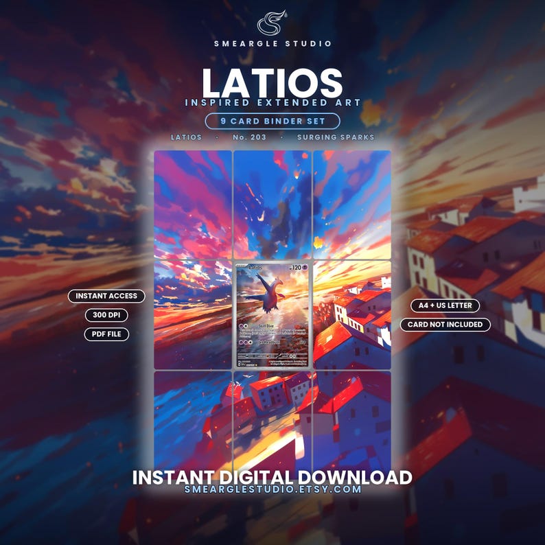 Latios 203/191 Extended Binder Art Display (Digital Download) image 1