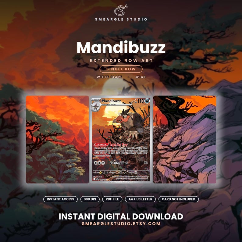 Mandibuzz 145/86 Extended Row Art (Digital Download) image 1