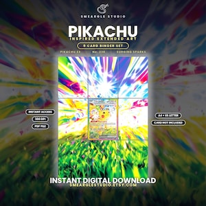Pikachu Ex 238/191 Extended Binder Art Display (Digital Download)