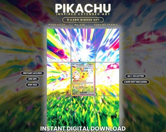 Pikachu Ex 238/191 Extended Binder Art Display (Digital Download)