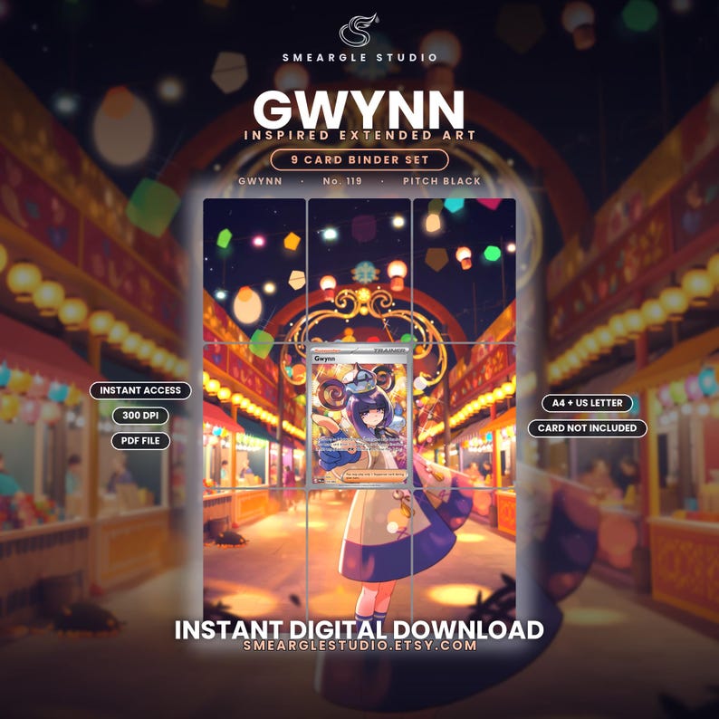 Gwynn 119 Extended Binder Art Display (Digital Download) image 1
