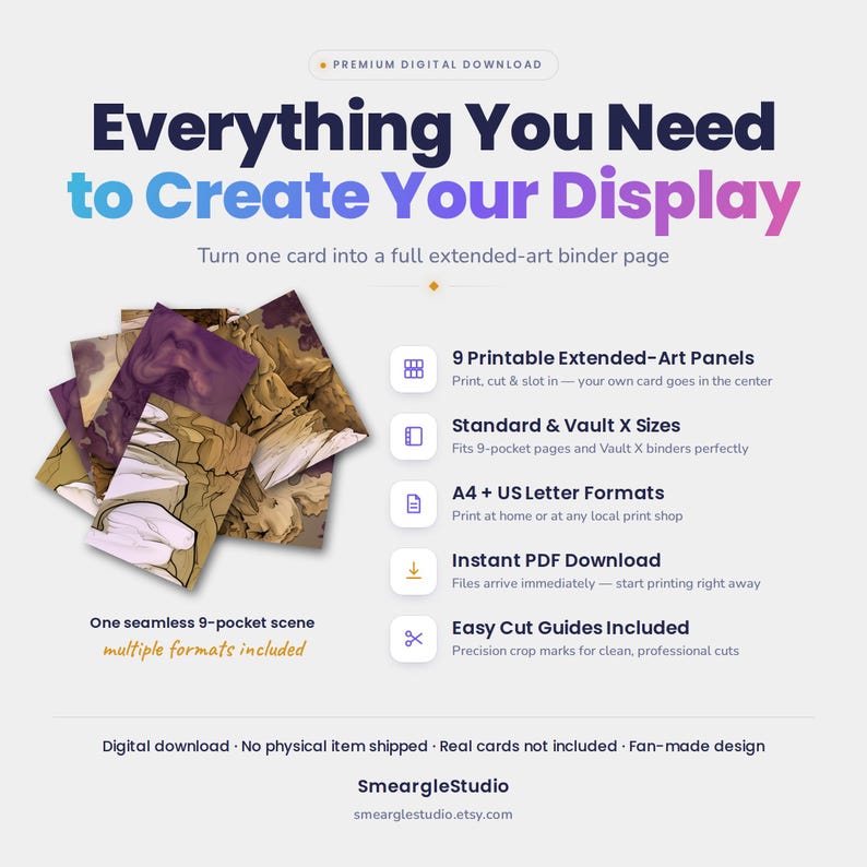 Alakazam 9 Extended Binder Art Display (Digital Download) image 2