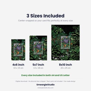 Haunter 27 – Rozszerzona grafika – Pokemon w ramce | Plakat do pobrania w wersji cyfrowej zdjęcie 3