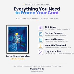 Eiscue 205 Extended Art - Ingelijste Pokémon-muurposter | Printbare digitale downloadposter afbeelding 2
