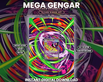Mega Gengar ex 267/217 Extended Binder Art Display (Digital Download)