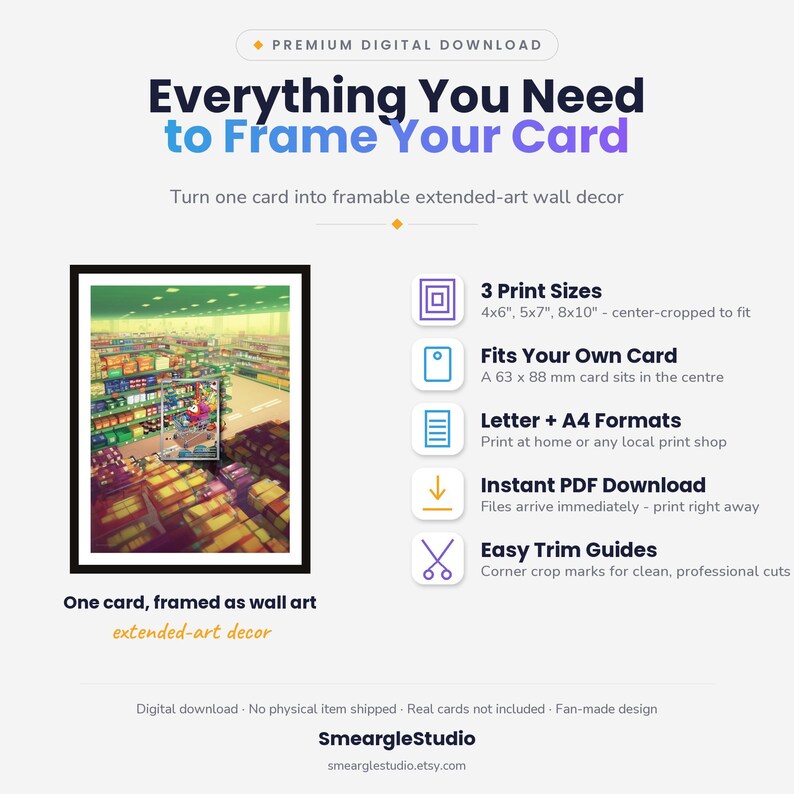 Fuecoco 201/193 Extended Art - Pokemon Framed Wall Print | Printable Digital Download Poster image 2