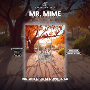Mr. Mime 179/165 Extended Binder Art Display (Digital Download)