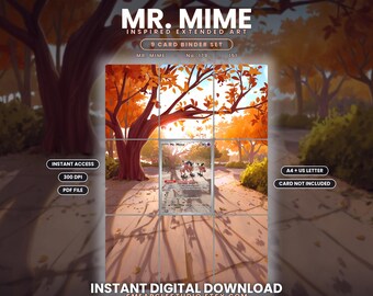 Mr. Mime 179/165 Extended Binder Art Display (Digital Download)