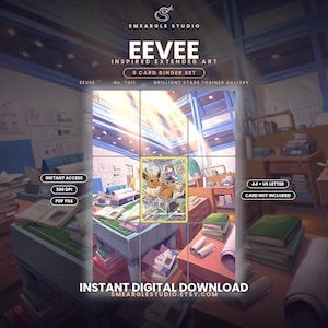 Eevee TG11/TG30 Extended Binder Art Display (Digital Download) image 1