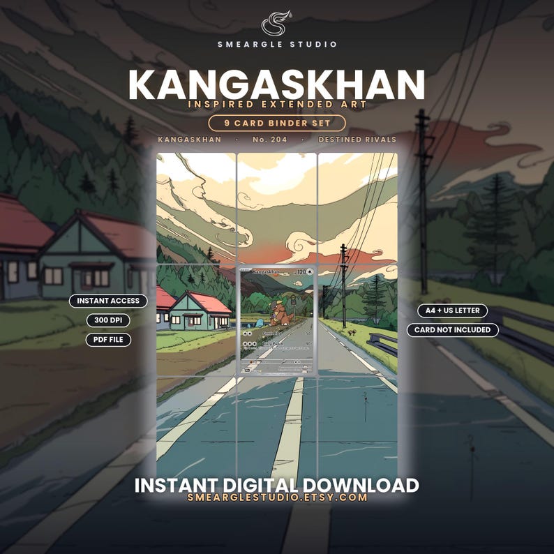 Kangaskhan 204/182 Extended Binder Art Display (Digital Download) image 1