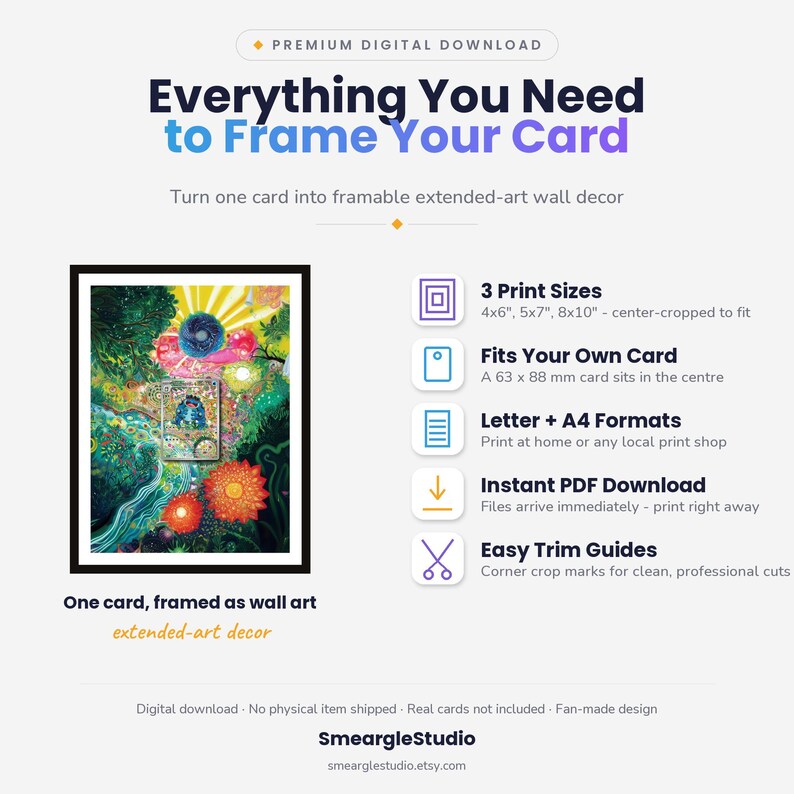 Seismitoad 105/086 Extended Art - Pokemon Framed Wall Print | Printable Digital Download Poster image 5