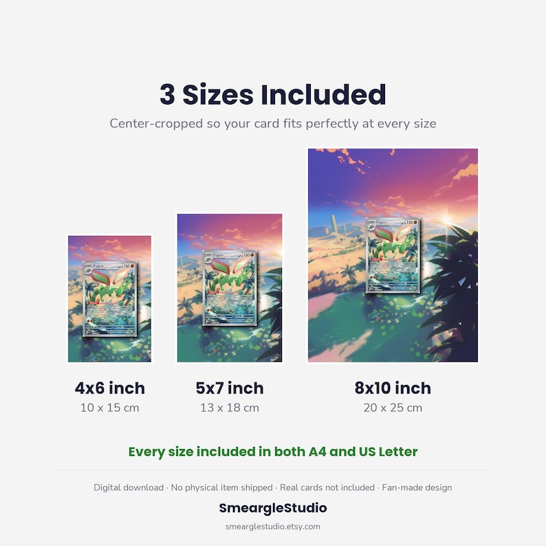 Flygon 101/94 Extended Art - Pokemon Framed Wall Print | Printable Digital Download Poster image 3