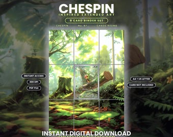 Chespin 87/86 Extended Binder Art Display (Digital Download)