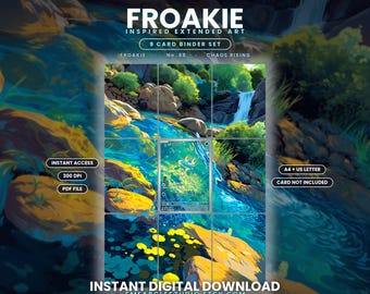 Froakie 88/86 Extended Binder Art Binder Display (Digital Download)