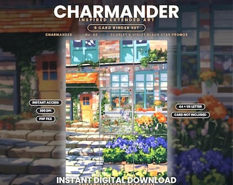 Charmander 44 Extended Binder Art Display (digitale download)