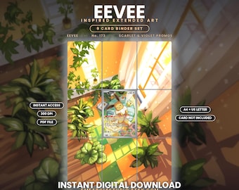 Eevee 173 Extended Binder Art Display (Digital Download)