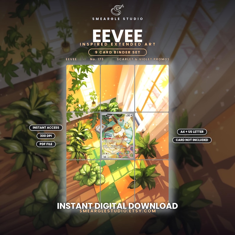 Eevee 173 Extended Binder Art Display (Digital Download) image 1