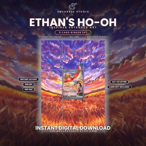 Ethan's Ho-Oh Ex 230/182 Extended Binder Art Display (Digital Download) image 1