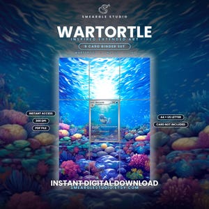 Wartortle 171/165 Extended Binder Art Display (Digital Download)