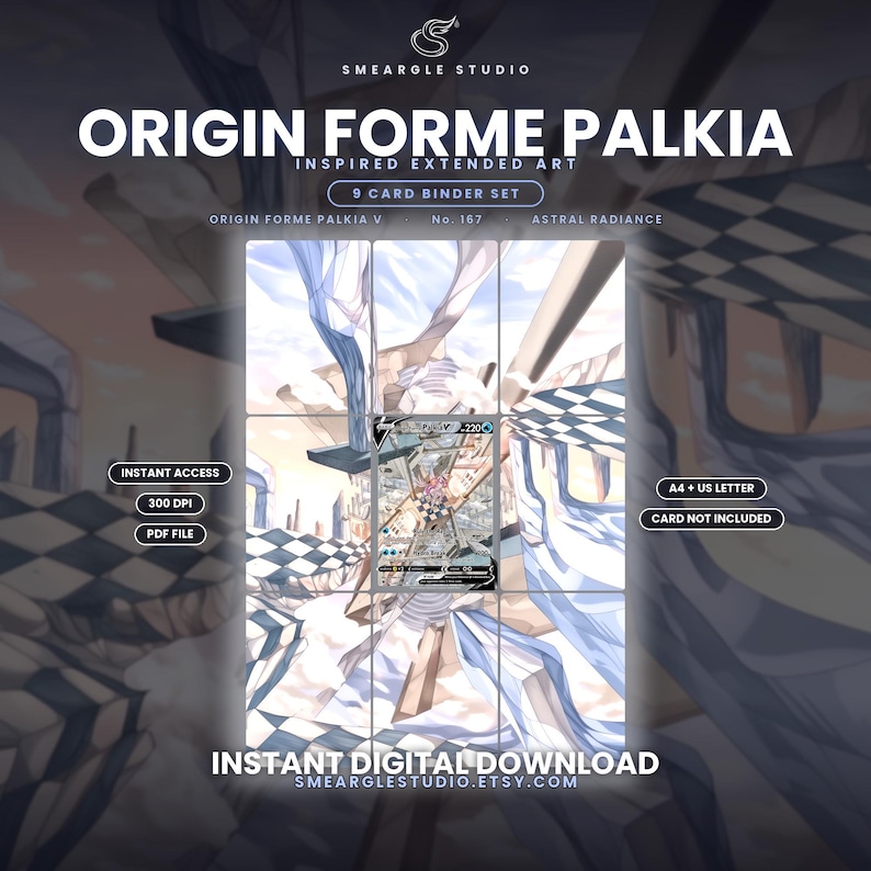 Exhibición de arte de la carpeta extendida Origin Forme Palkia V 167/189 (Descarga digital) imagen 1
