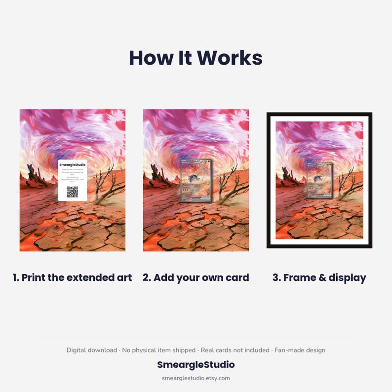 Great Tusk ex 246 Extended Art - Pokemon Framed Wall Print | Printable Digital Download Poster image 4