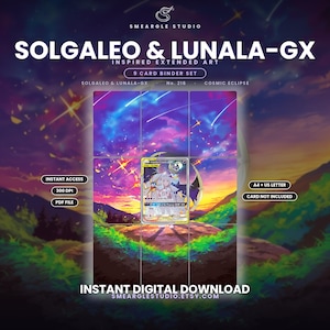 Solgaleo & Lunala GX 216/236 Extended Binder Art Display (Digital Download) image 1