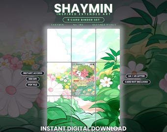 Shaymin 185/182 Extended Binder Art Display (Digital Download)