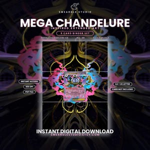 Mega Chandelure ex 38 Extended Binder Art Display (Digital Download) image 1