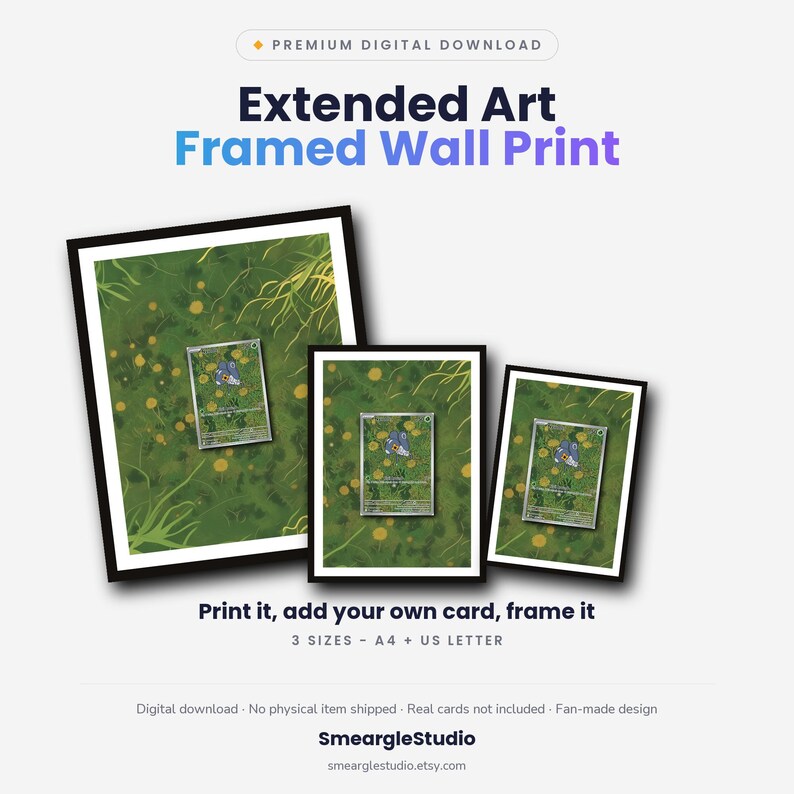 Nymble 96/94 Extended Art - Pokemon Stampa da parete incorniciata / Poster digitale scaricabile immagine 1