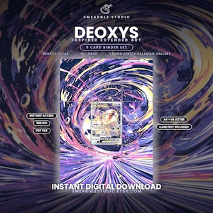 Deoxys VSTAR GG46/GG70 Extended Binder Art Display (Digital Download) image 1